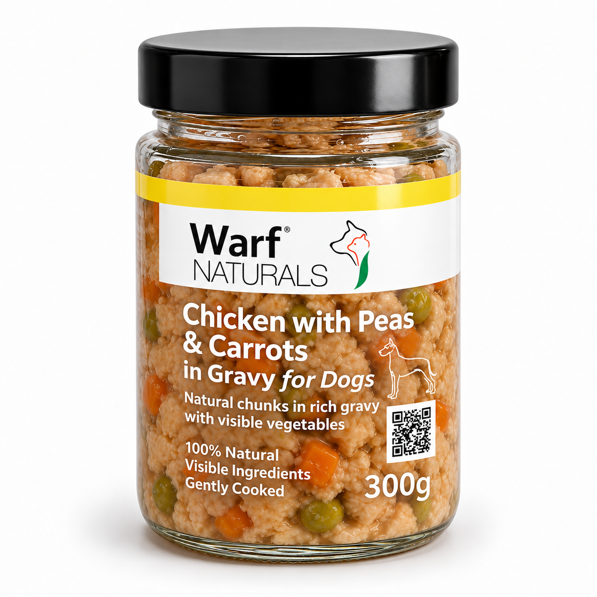 Chicken with Peas & Carrots in Gravy for Dogs – 6 Pack