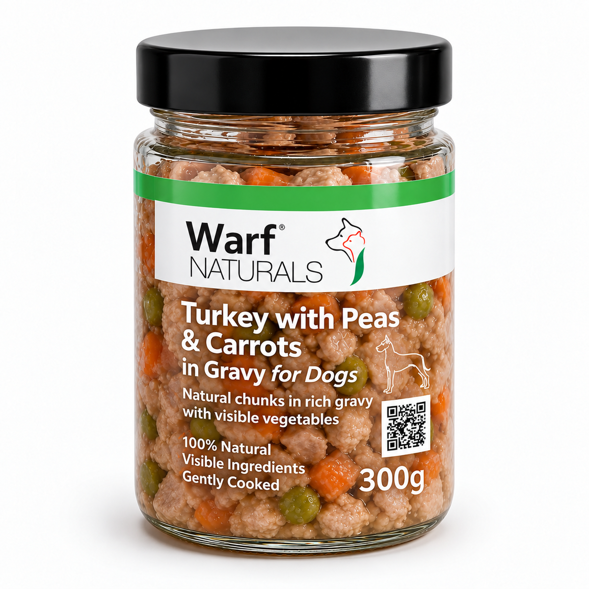 Turkey with Peas & Carrots in Gravy for Dogs – 6 Pack