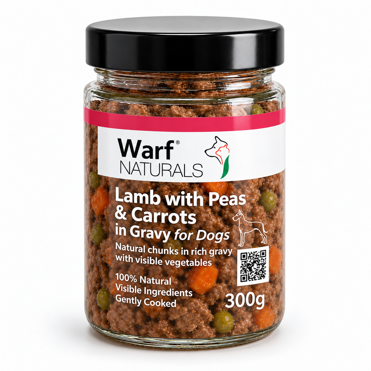 Lamb with Peas & Carrots in Gravy for Dogs – 6 Pack