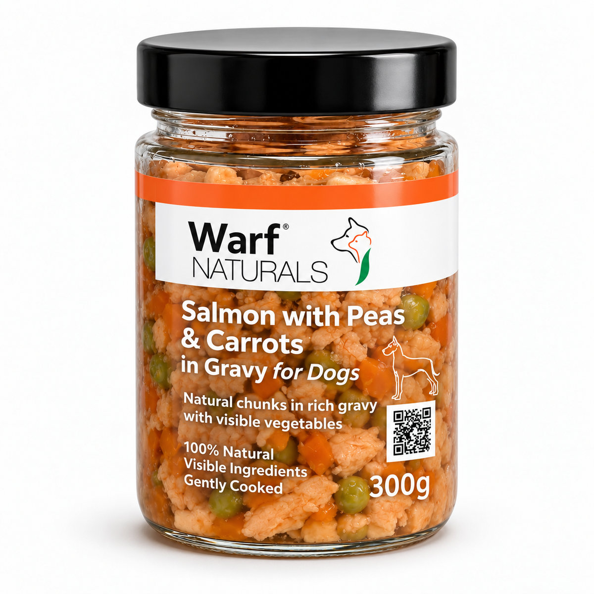 Salmon with Peas & Carrots in Gravy for Dogs – 6 Pack