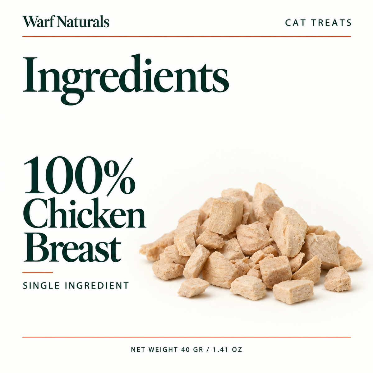Freeze Dried Cat Treats - Chicken Breast