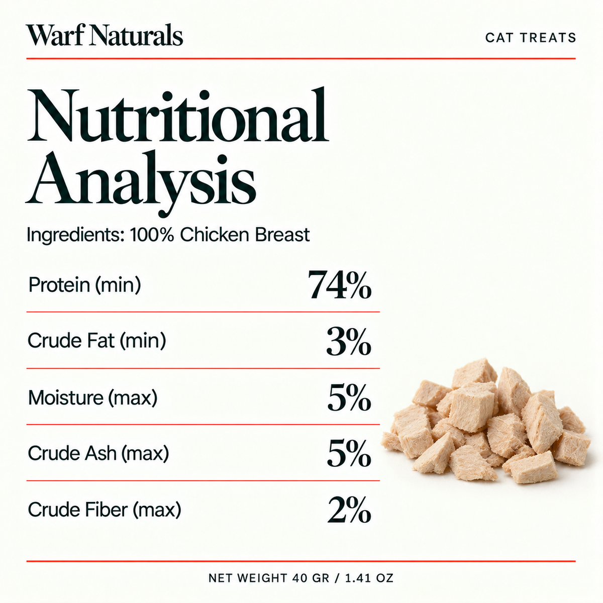 Freeze Dried Cat Treats - Chicken Breast