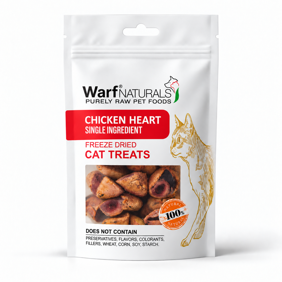 Freeze Dried Cat Treats - Chicken Heart