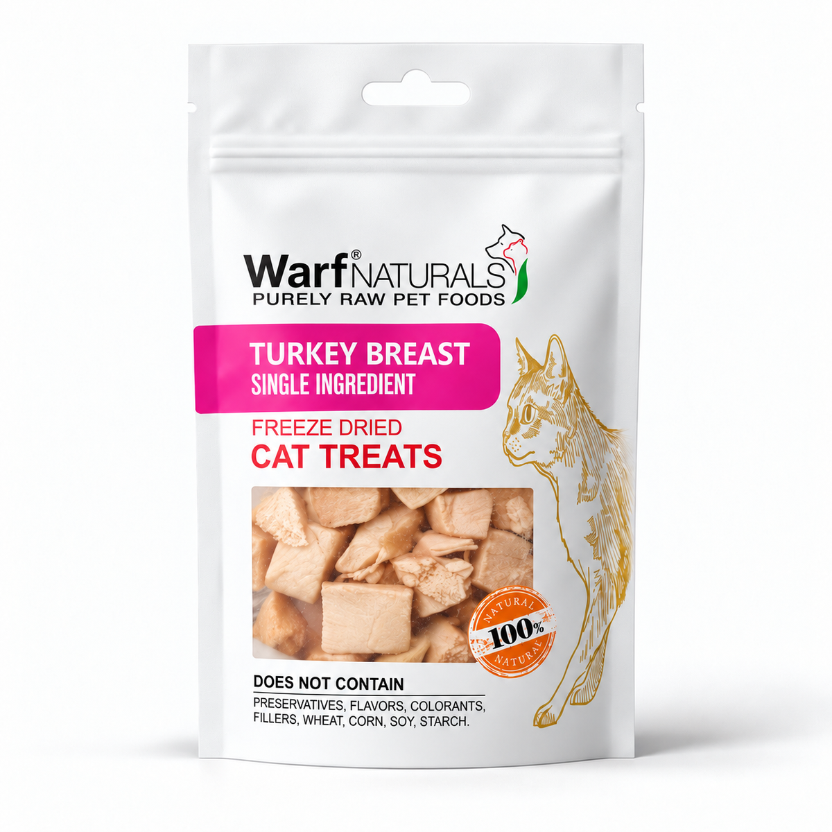 Freeze Dried Cat Treats - Turkey Breast