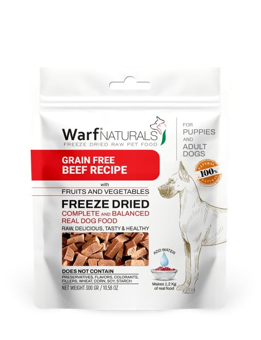 Freeze Dried Dog Food - Beef Recipe