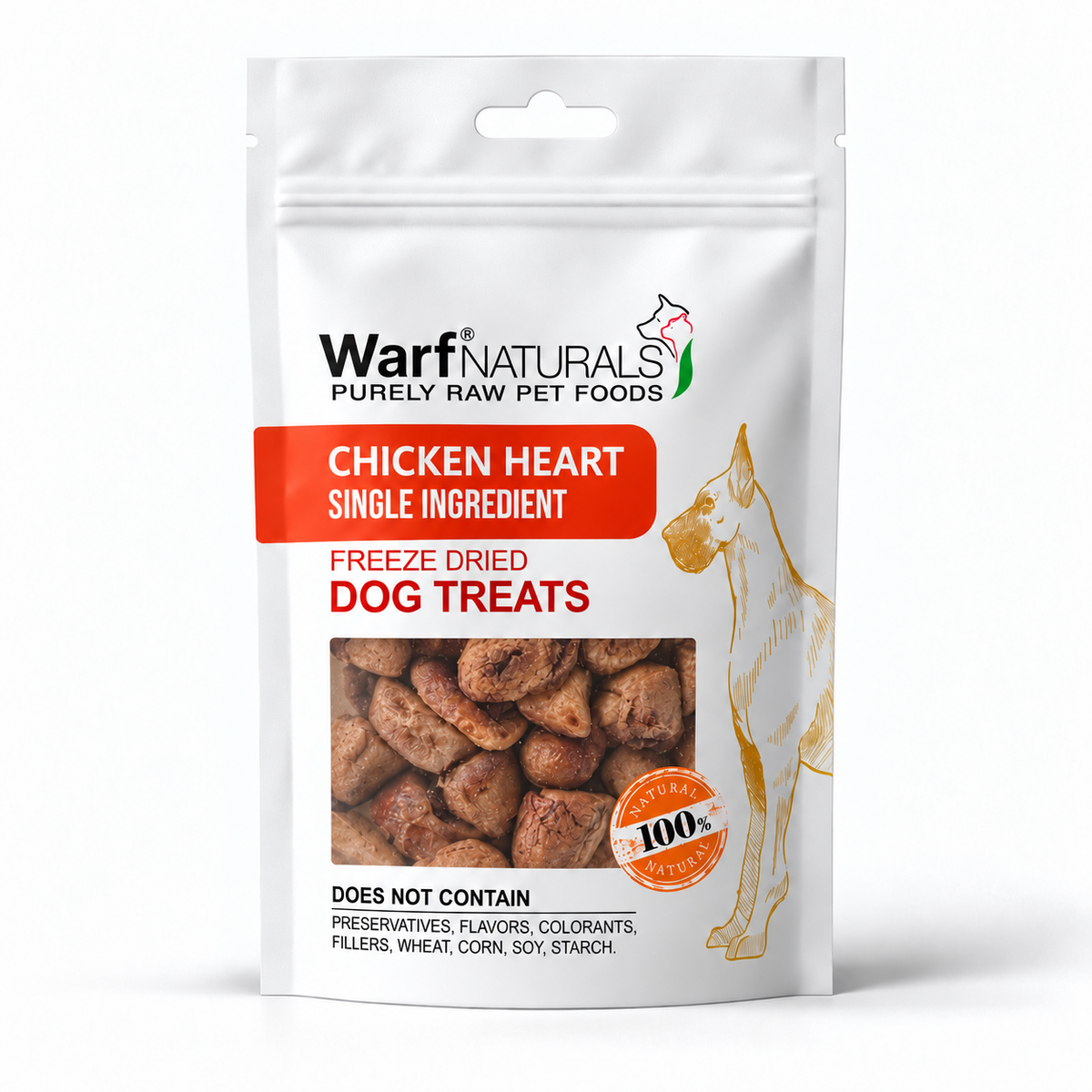 Freeze Dried Dog Treats - Chicken Heart