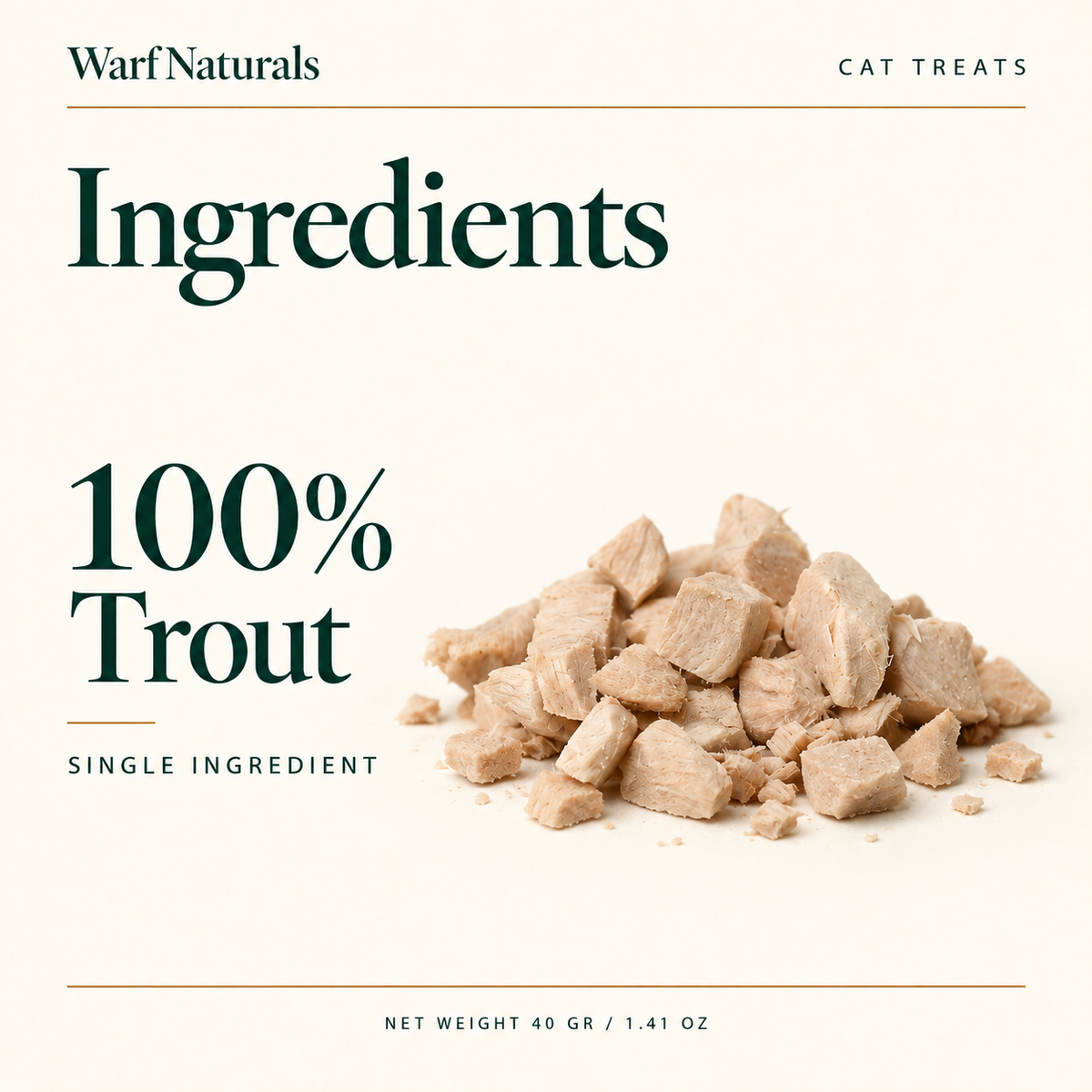 Freeze Dried Cat Treats - White Fish