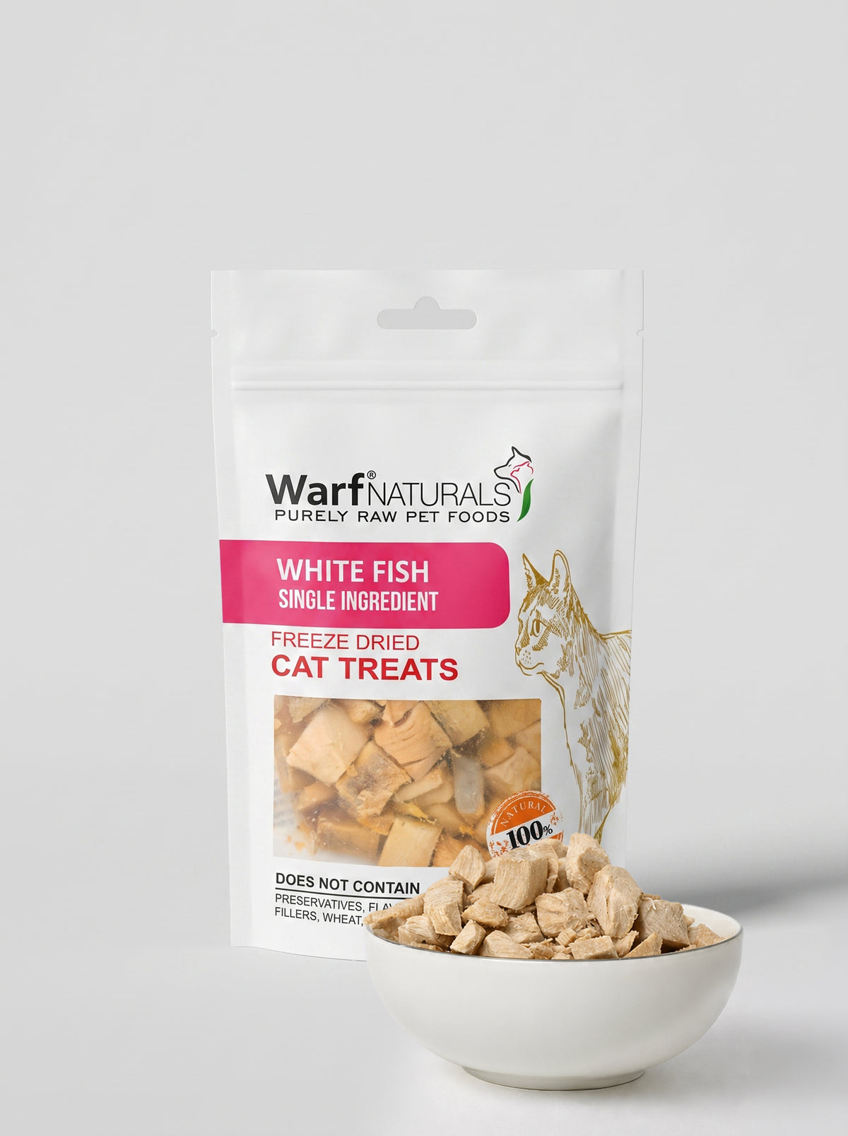 Freeze Dried Cat Treats - White Fish